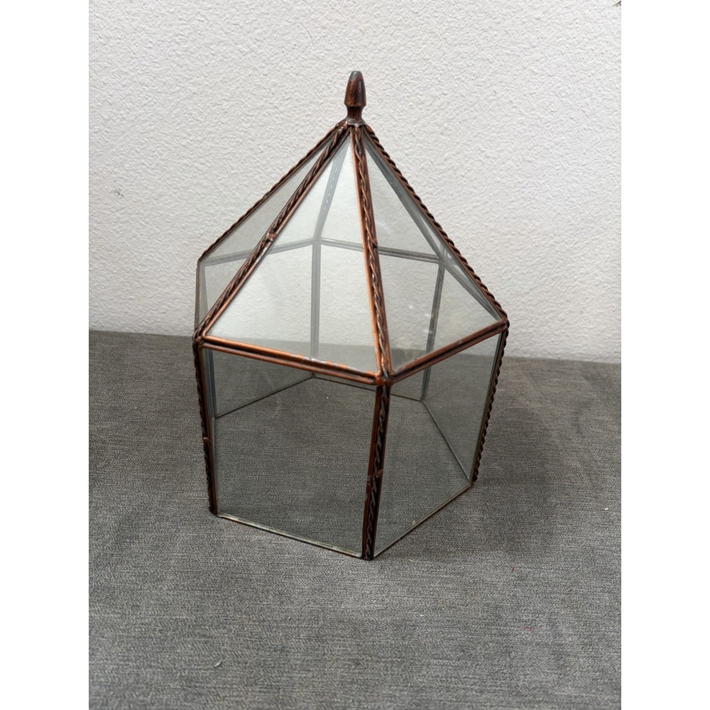 Vintage Glass 6 Sided Display/Terrarium Cloche